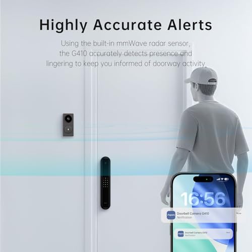 Smart Doorbell Camera G410 with Chime (Gray)