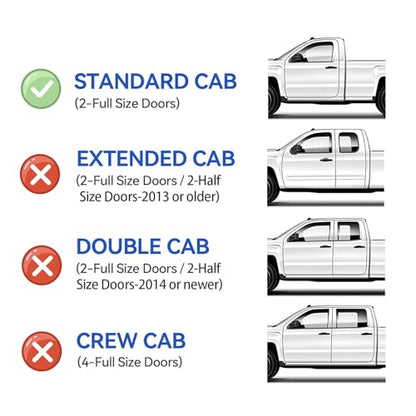Window Visors Rain Guards for 1980 (1980-1996 f150 standard)