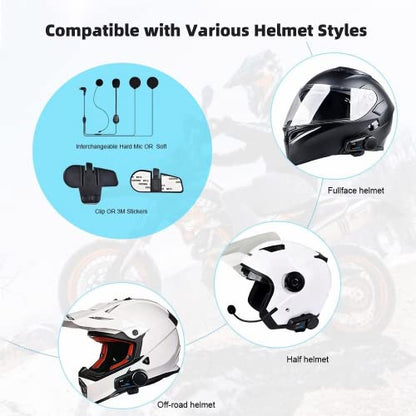 FX6 Motorcycle Bluetooth Headset (FX6 1PC)