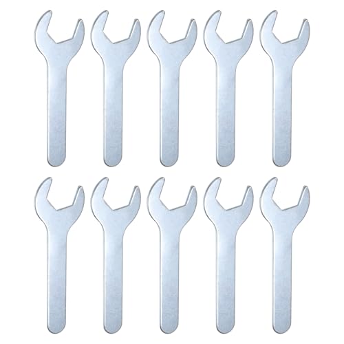 10pcs Small Wrench Open End Wrench 23x126x2.8mm Metric U (23x126x2.8mm)