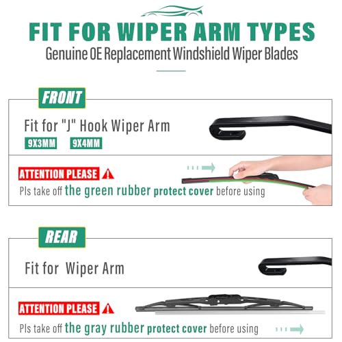 Windshield Wiper Blades Replacement for Cadillac XT5 2017 (24"+20"+11")