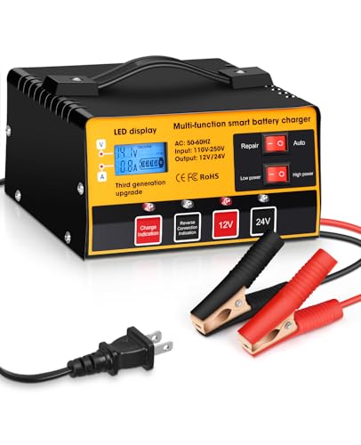 Car Battery Charger (Black Yellow)