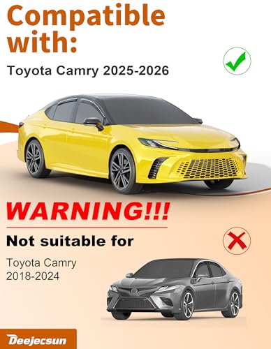 in Channel Window Visors Rain Guards for Toyota Camry 2025 2026 (Fit for 2025-2026 Toyota Camry)