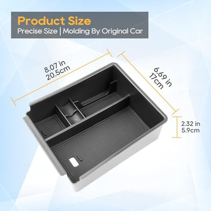 for 2025 Hyundai Tucson Center Console Organizer for 2022 (2025 Tucson SEL/SE/XRT ONLY Arm)