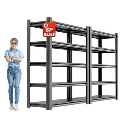 5 Tier Garage Shelving (24" D x48" W x87" H)