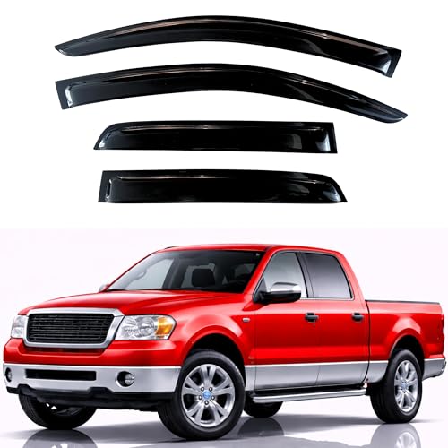 Rain Guards Fit for 2004 (2004-2008 F150 SuperCrew & 2006-2008 Mark LT)