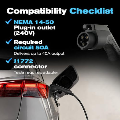 Level 2 EV Charger (40A-NEMA 14-50)