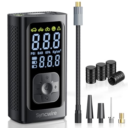 Tire Inflator Portable Air Compressor (Black)