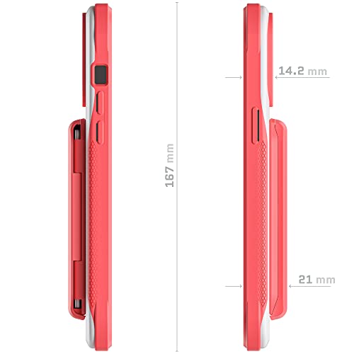 EXEC Wallet iPhone 14 Pro Max Case for Women with MagSafe Magnetic Credit Card Holder Supports Mag Safe Accessories (iPhone 14 Pro Max / Pink)