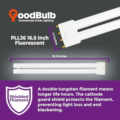 PLL36 865 36W 16.5" Twin Tube Compact Fluorescent Light Bulb 4 (6500k / 10 Count (Pack of 1))