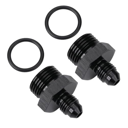 4AN Male Flare to 8AN ORB O (4AN to 8AN ORB / Black - 2PCS)