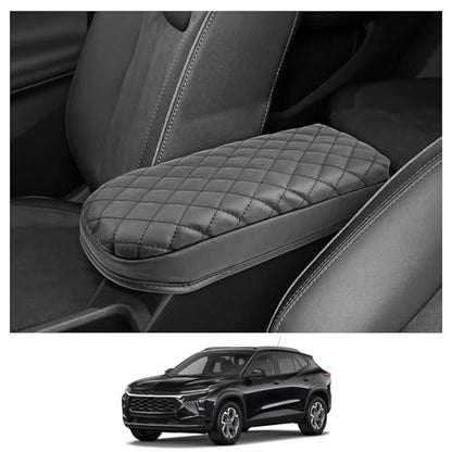 2024 2025 Trax Center Console Cover for 2024 2025 Chevy Trax Armrest Cover Middle Console Pad Arm Rest Cover 2024 Trax 2025 Accessories (Black)