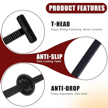 200 Pack Nylon Universal Cable Tie Buckle Zip Tie (200)
