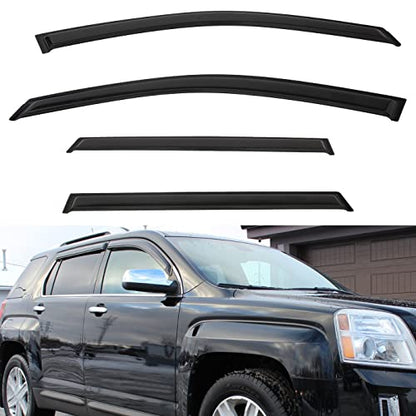 4pcs Window Visors Rain Guards for 2010 (2010-2017 Terrain)