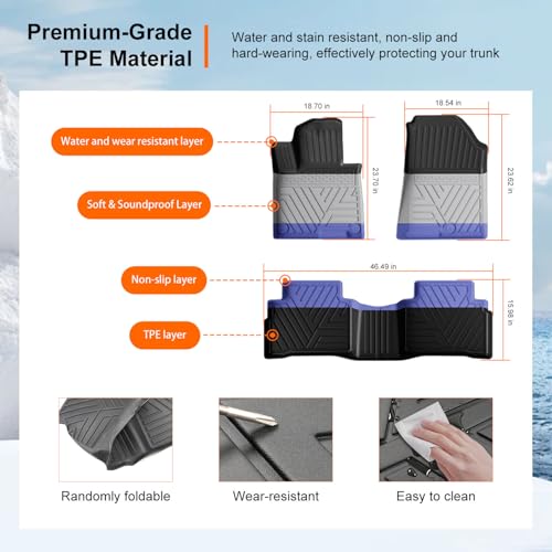 Fuel Floor Mats Cargo Mat Compatible with 2023