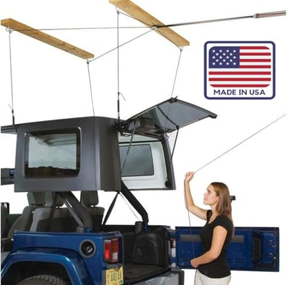 HoisterTruck Cap Overhead Garage Storage Hoist (10 ft Ceiling, 200 lb Max)