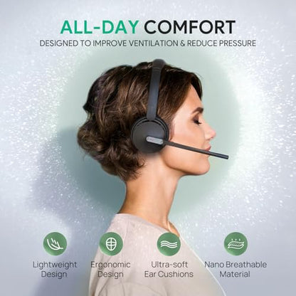 WH64 Dual UC DECT & Bluetooth Wireless Headset for Phone PC Mobile (WH64 Dual-UC)