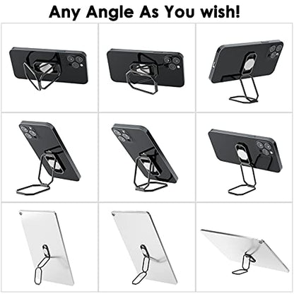 Phone Ring Holder Finger Kickstand (Grey Black)