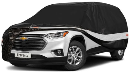 10 Layers SUV Car Cover Custom Fit for Chevrolet Chevy Traverse (Black Gray / Custom Fit for Chevrolet Traverse)
