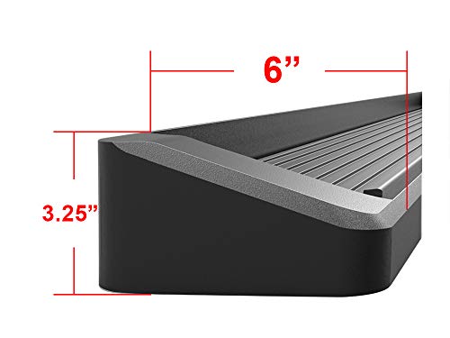iRunning Boards OE Style Black for F150 F250 F350 Regular Cab (Aluminum Black / Running Board Style)