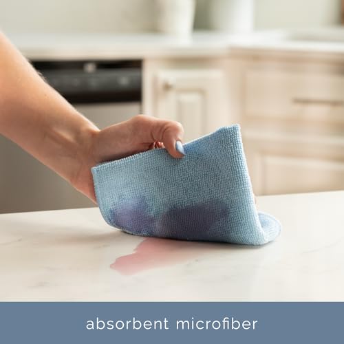 Microfiber Cleaning Cloth (Blue / 100 Pack)
