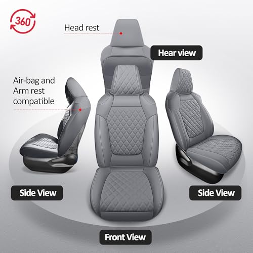Seat Covers Full Set Fit for 2019 (Grey / 2019-2025 rav4(Not for Hybrid,Adventure&TRD-OFF))