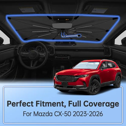 Windshield Sun Shade Umbrella for Mazda CX (for Mazda CX-50 2023-2026)