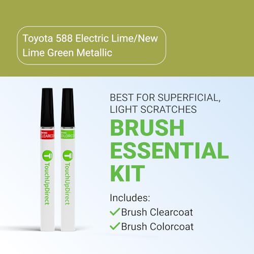 Car Paint Touch Up Brush Kit (Brush - Essential Kit / Electric Lime/New Lime Green Metallic)