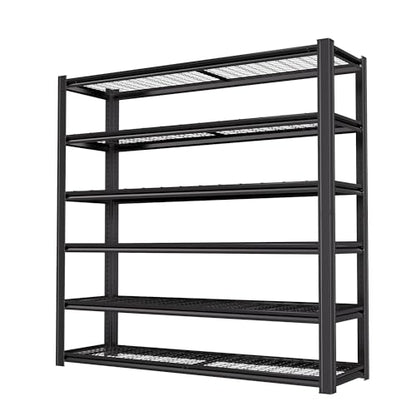 6 Tier Heavy Duty Garage Shelving (6T 62" W x 24" D x 84" H)