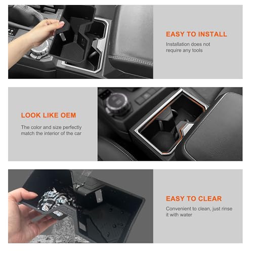 Cup Holder Inserts for 2025 2026 Toyota 4Runner Accessories (For 2025 toyota 4runner)