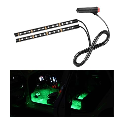 Car LED Strip Light (Green / 24 LED, Cigarette Adapter)