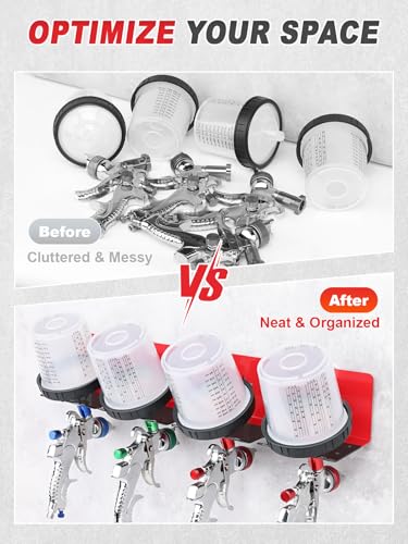 Paint Spray Gun Rack (red)
