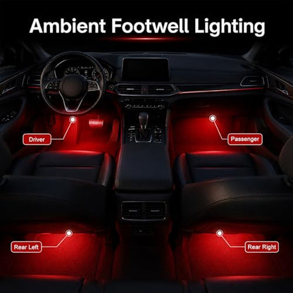 Car Interior LED Lights (Red)