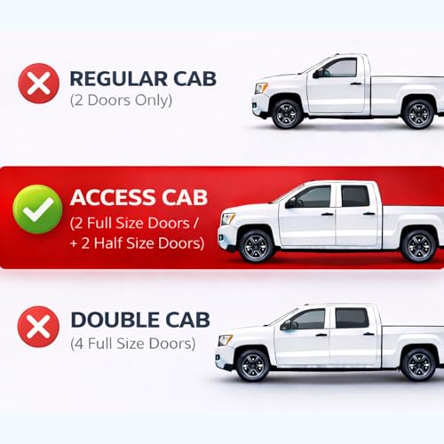 Rain Guard Window Visor for 2005 (2005-2015 Tacoma Access Cab)