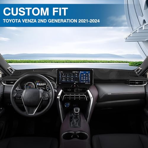 Black Dash Cover for Toyota Venza 2021 2022 2023 2024 (Venza 21-24(black))