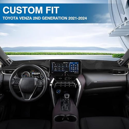 Black Dash Cover for Toyota Venza 2021 2022 2023 2024 (Venza 21-24(black))