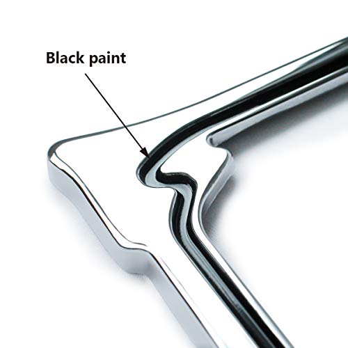 3D Chrome License Plate Frames (Horn Shape Pattern)