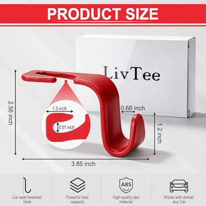 Car Seat Headrest Hook (Red)