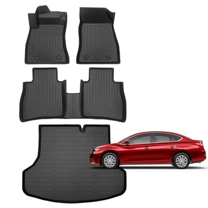 for Nissan Sentra Floor Mats 2014 2015 2016 2017 2018 2019 (12)For Sentra 2014-2019 Set)