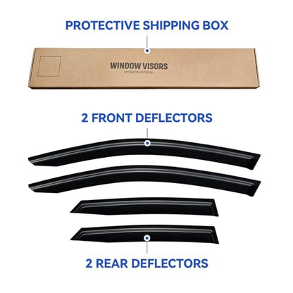 Window Visors Rain Guards for 2020 (2020-2026 Mazda CX-30)