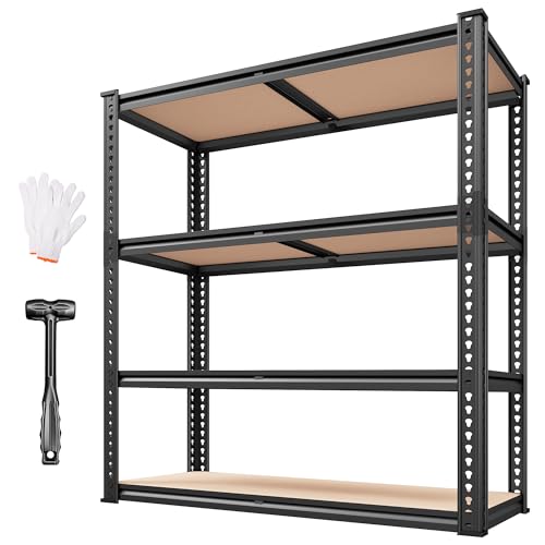 40" W Garage Shelving with Rolled (40"W x 19.7''D x 60''H)