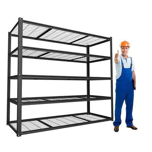 48" W x 20" D x 72" H Metal Storage Shelves (48" W x 20" D x 72" H)