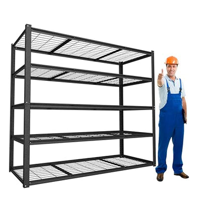 48" W x 20" D x 72" H Metal Storage Shelves (48" W x 20" D x 72" H)