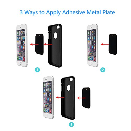 Smartphones Metal Plate 12 Pack for Phone Car Mount Holder Cradle with 3M Adhesive