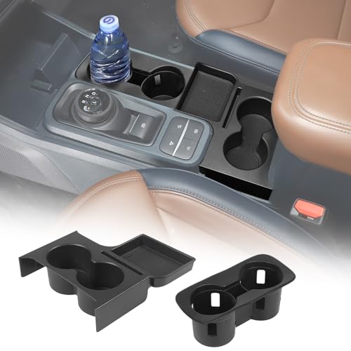 Center Console Cup Holder Insert Compatible with Ford Maverick 2022 (A Set)