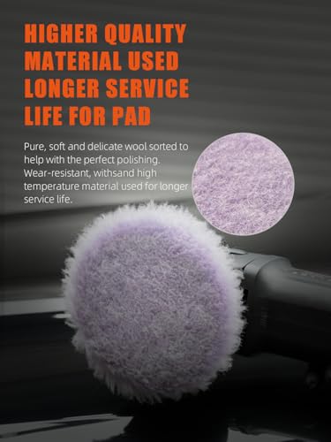 2Pcs 6Inch 150mm (2Pcs 6Inch Purple Coarse Wool / 6 Inch (150mm))