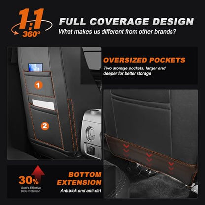 Custom Fit Seat Covers for Dodge Ram 2500 2019 (001# Black A / Ram 2019-2026 2500 Full Set)