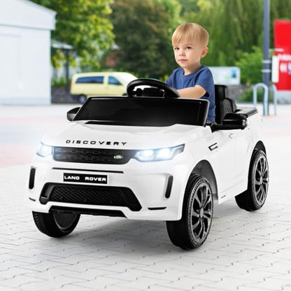 12V Kids Ride On Car (White / 42.5” x 25.5” x 20”(L x W x H))