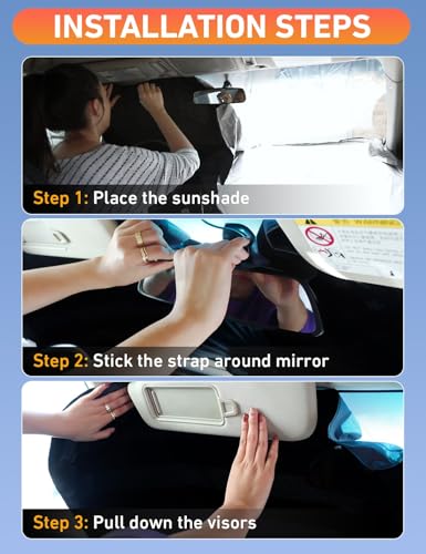 Windshield Sunshade Compatible for Kia Forte 2019