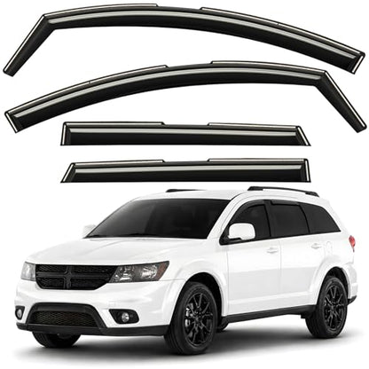 Window Deflectors Smoke Tinted in (For Journey 09-20)